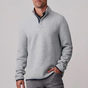 Rhone Gramercy Pullover Large Heather Gray
